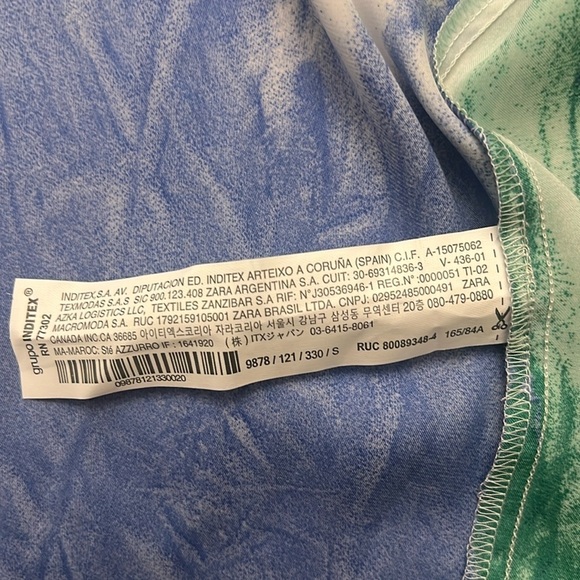 Zara Watercolor Button Down Blouse, Sz. S. - Picture 11 of 13